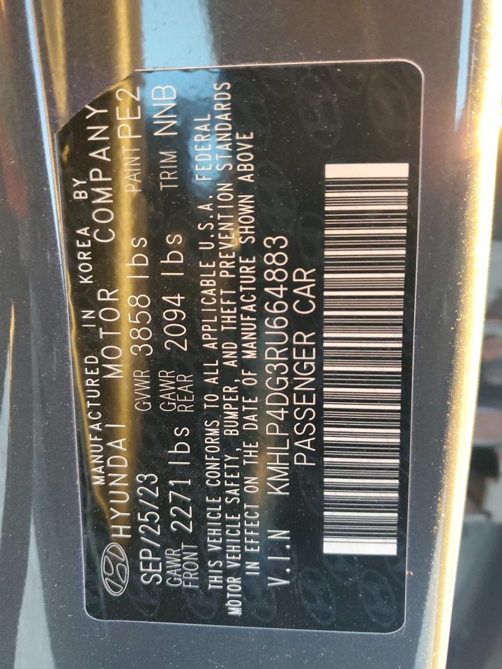 2024 HYUNDAI ELANTRA LIMITED VIN:KMHLP4DG3RU664883