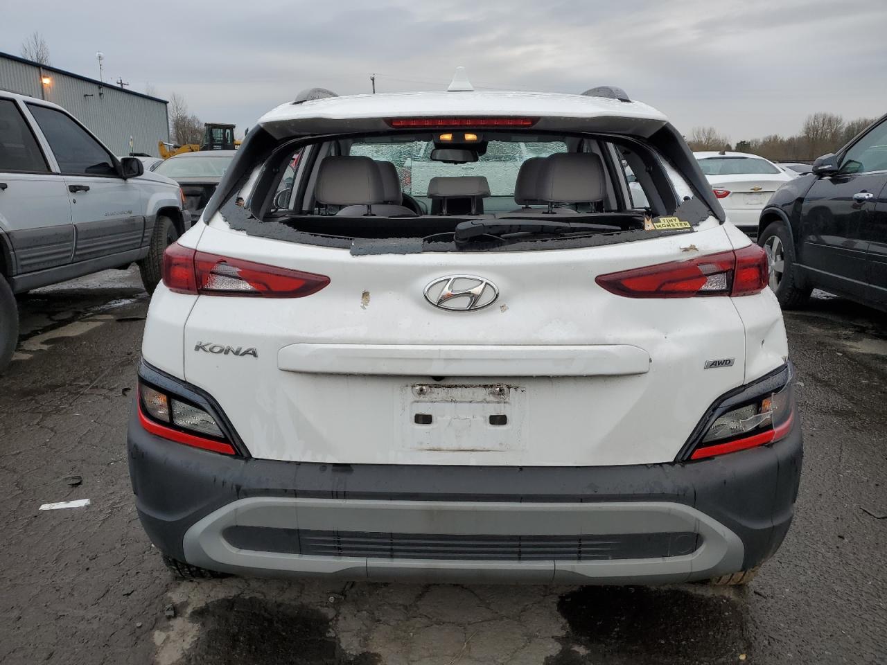 2022 HYUNDAI KONA SEL VIN:KM8K6CAB7NU777473