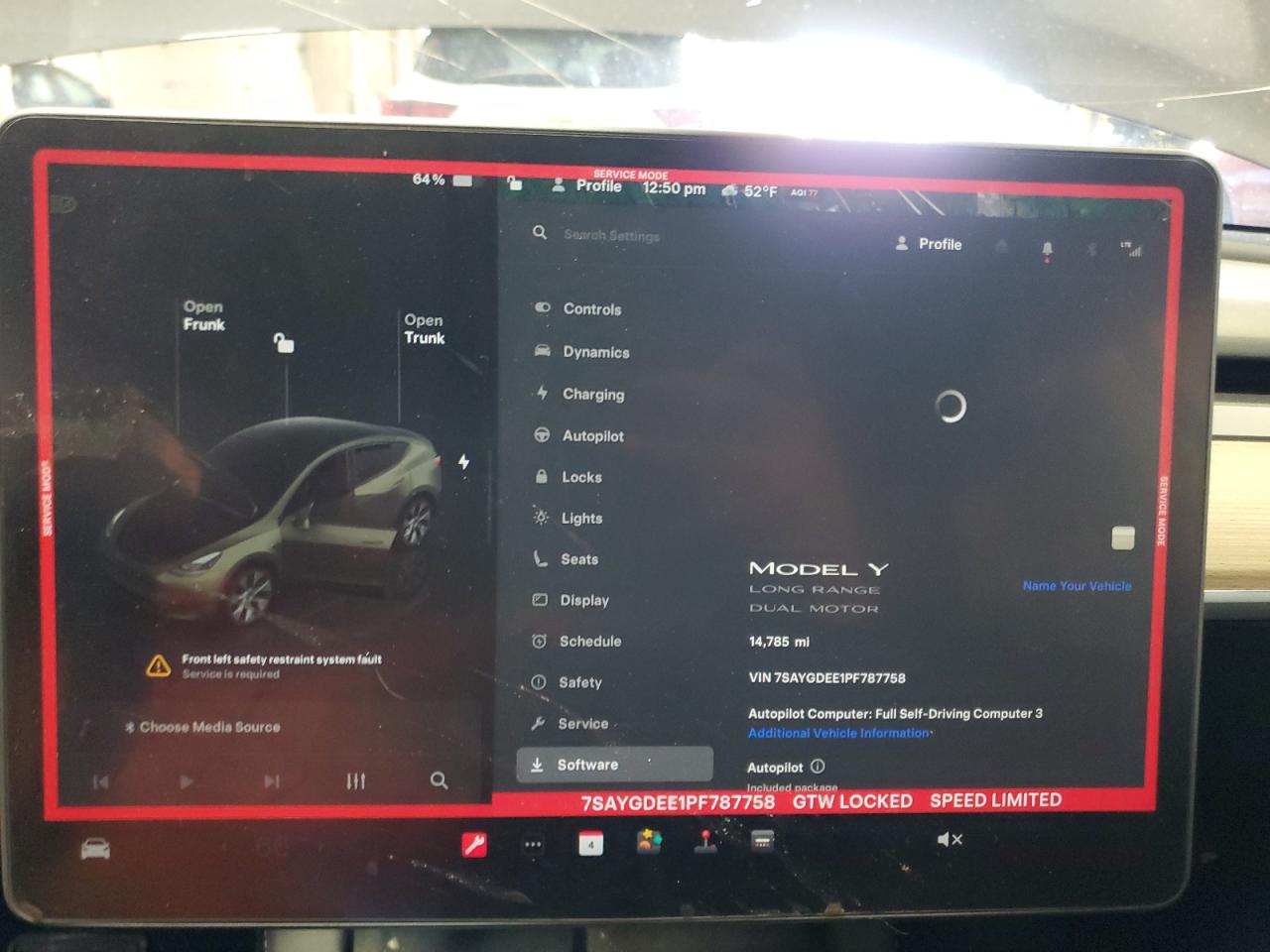 2023 TESLA MODEL Y  VIN:7SAYGDEE1PF787758