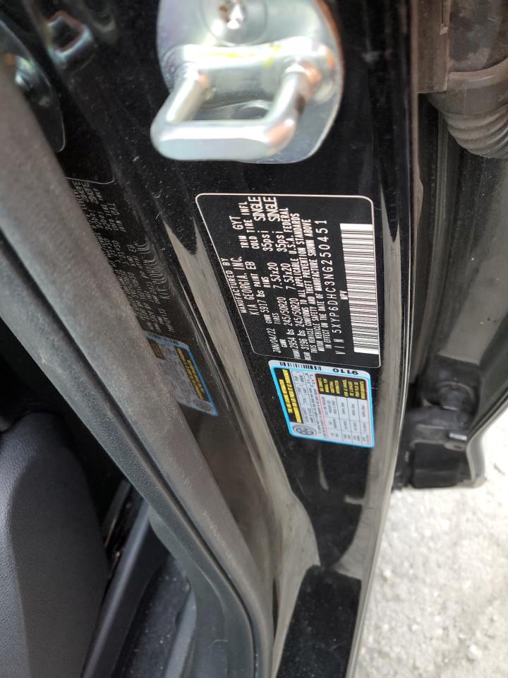 2022 KIA TELLURIDE S VIN:5XYP6DHC3NG250451