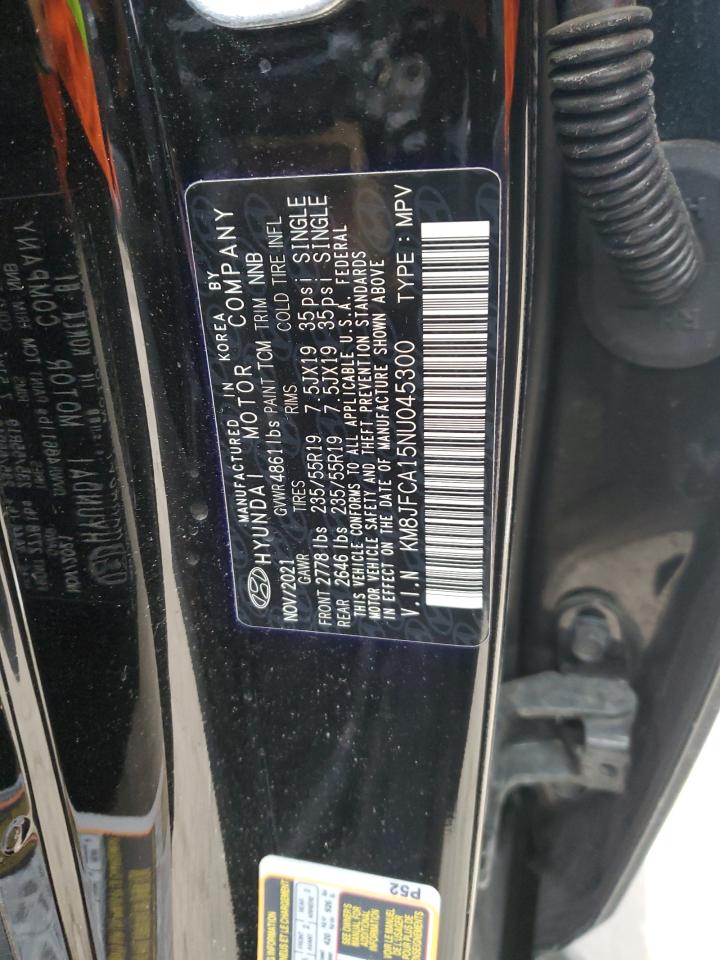 2022 HYUNDAI TUCSON SEL CONVENIENCE VIN:KM8JFCA15NU045300