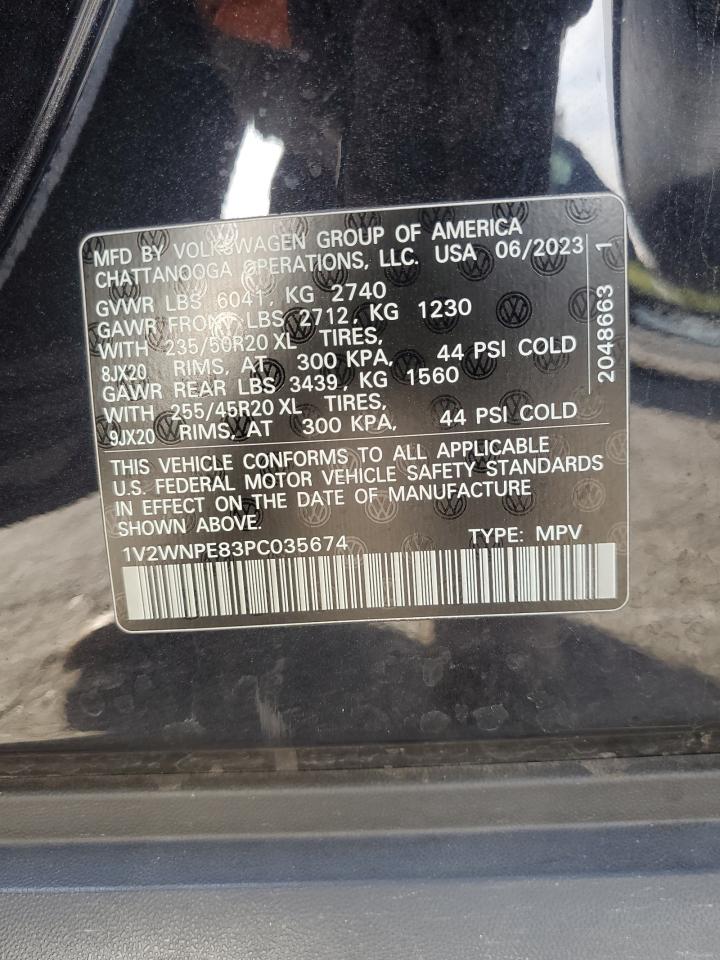 2023 VOLKSWAGEN ID.4 PRO S VIN:1V2WNPE83PC035674