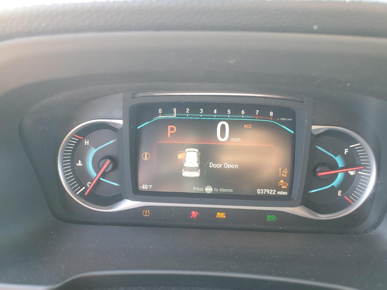 2022 HONDA PILOT TOURING VIN:5FNYF6H9XNB016092