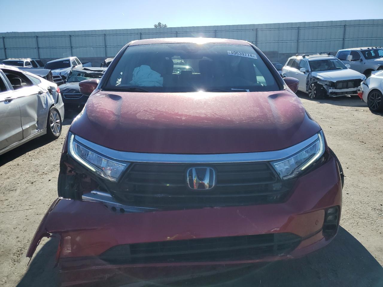 2022 HONDA ODYSSEY TOURING VIN:5FNRL6H88NB057888