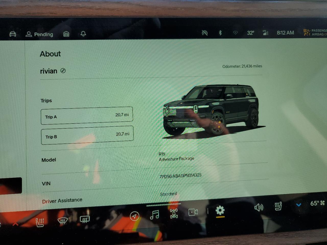 2023 RIVIAN R1S ADVENTURE VIN:7PDSGABA0PN014325