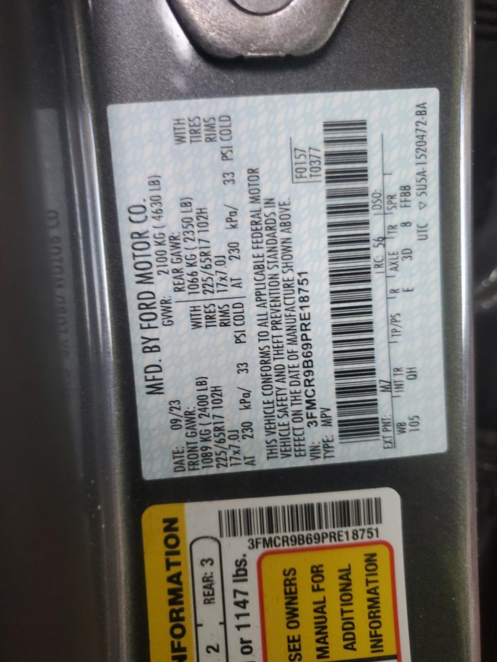 2023 FORD BRONCO SPORT BIG BEND VIN:3FMCR9B69PRE18751
