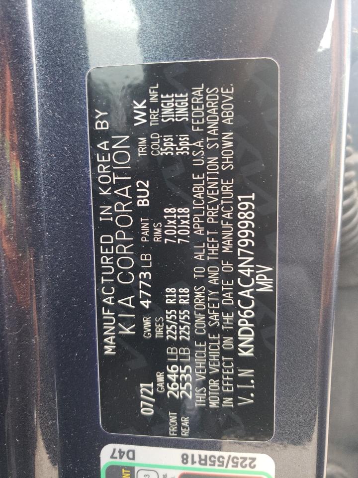 2022 KIA SPORTAGE S VIN:KNDP6CAC4N7999891