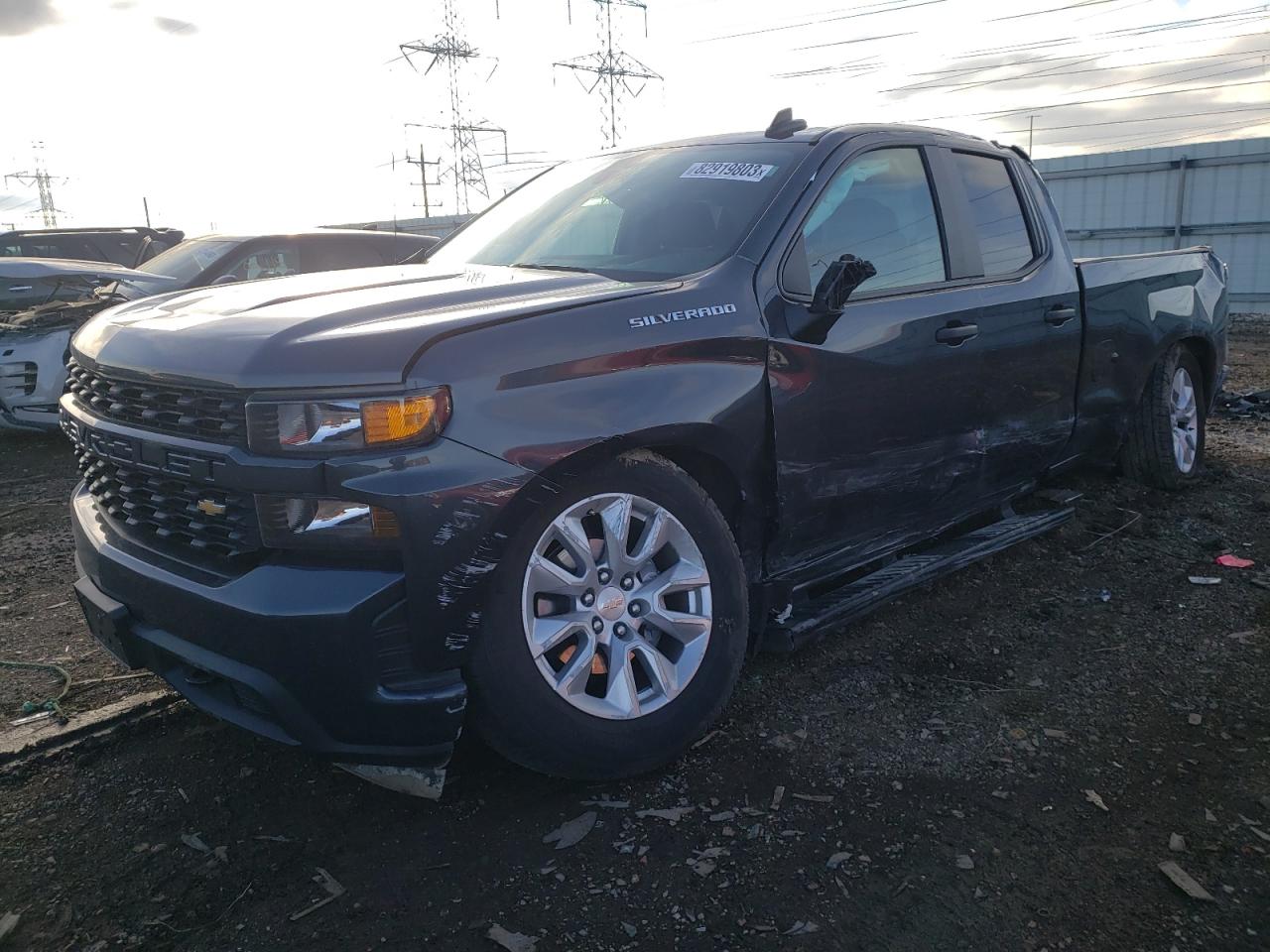 2022 CHEVROLET SILVERADO LTD K1500 CUSTOM VIN:1GCRYBEK6NZ195904