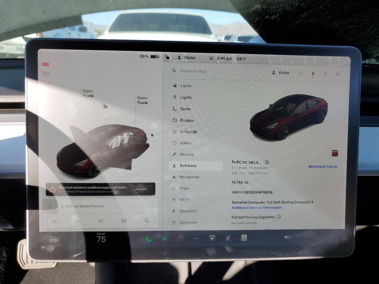 2022 TESLA MODEL 3  VIN:5YJ3E1EBXNF119214