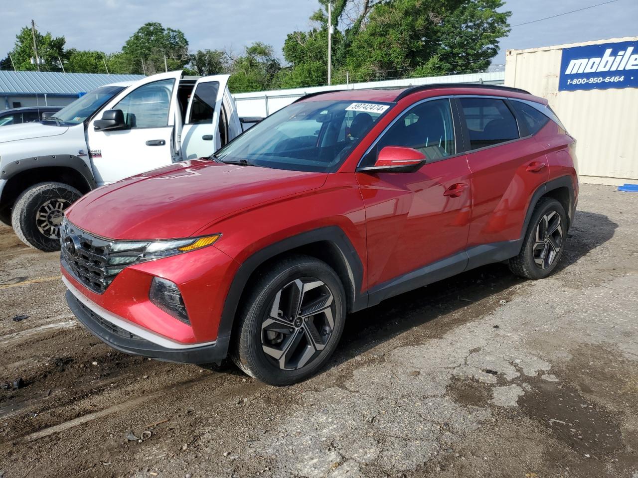 2022 HYUNDAI TUCSON SEL VIN:5NMJCCAE7NH077043