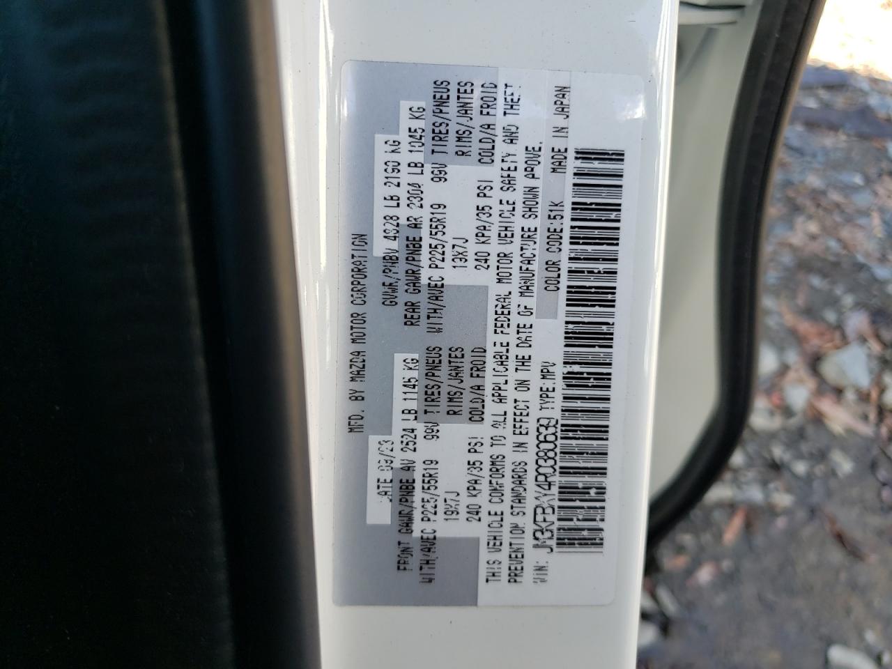 2024 MAZDA CX-5 SIGNATURE VIN:JM3KFBXY4R0380639