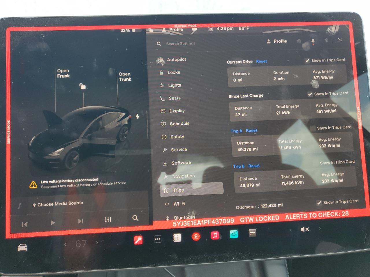 2023 TESLA MODEL 3  VIN:5YJ3E1EA1PF437099