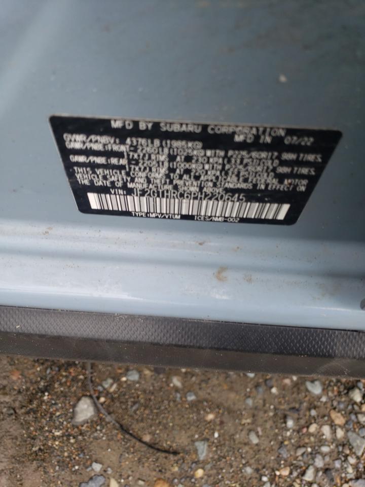 2023 SUBARU CROSSTREK SPORT VIN:JF2GTHRC6PH220645