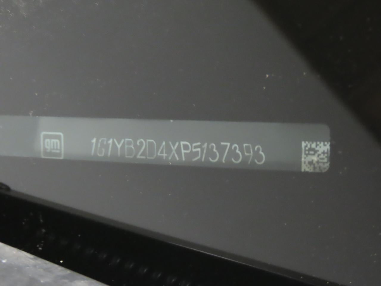 2023 CHEVROLET CORVETTE STINGRAY 2LT VIN:1G1YB2D4XP5137393