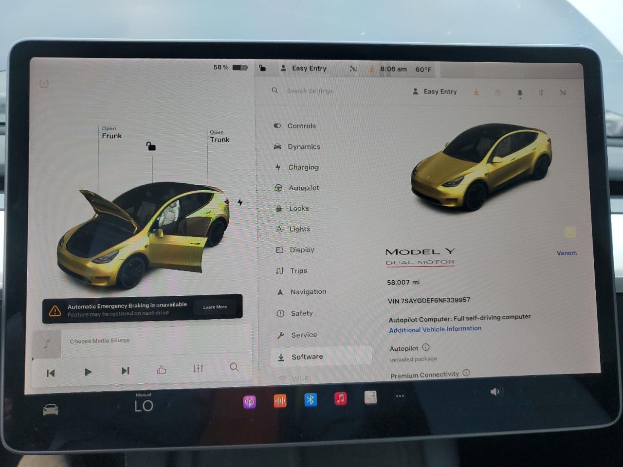 2022 TESLA MODEL Y  VIN:7SAYGDEF6NF339957