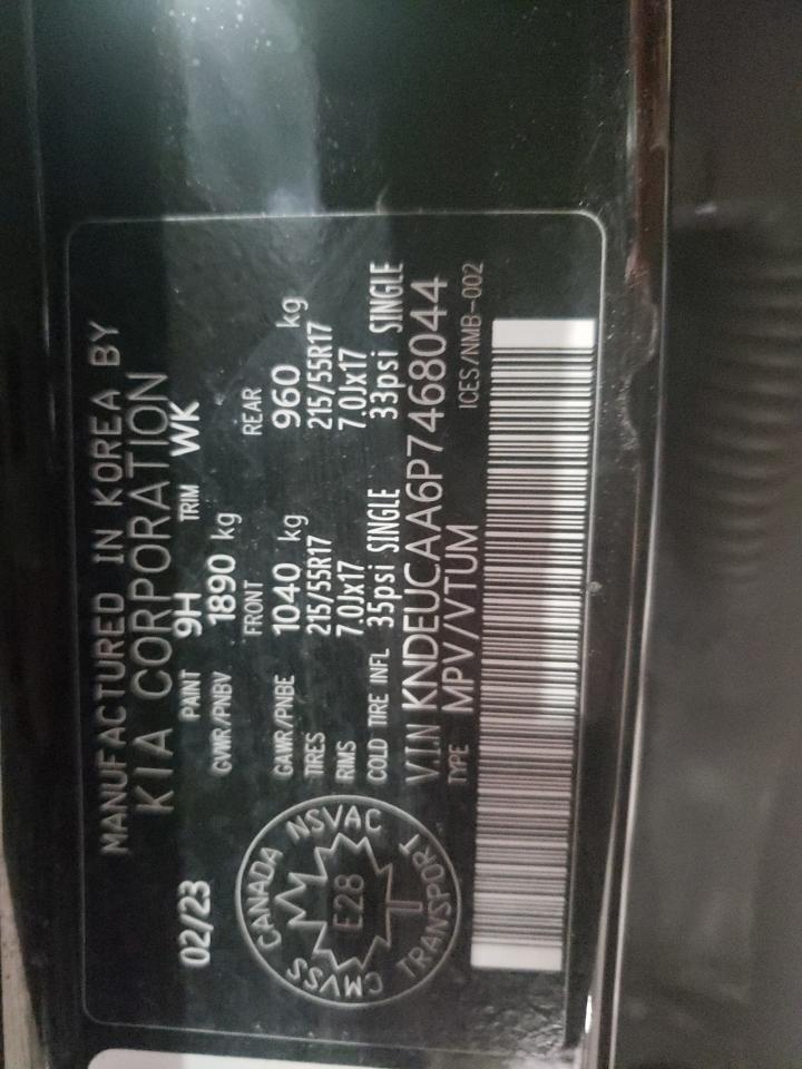 2023 KIA SELTOS S VIN:KNDEUCAA6P7468044