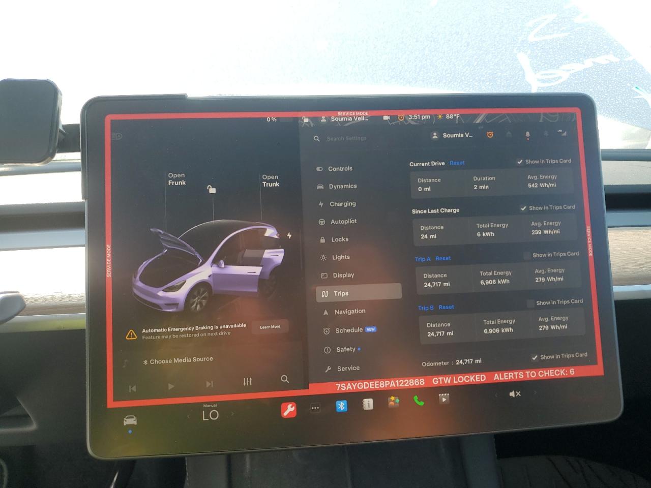 2023 TESLA MODEL Y  VIN:7SAYGDEE8PA122868