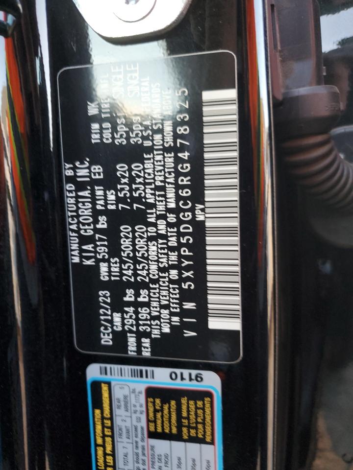 2024 KIA TELLURIDE SX VIN:5XYP5DGC6RG478325