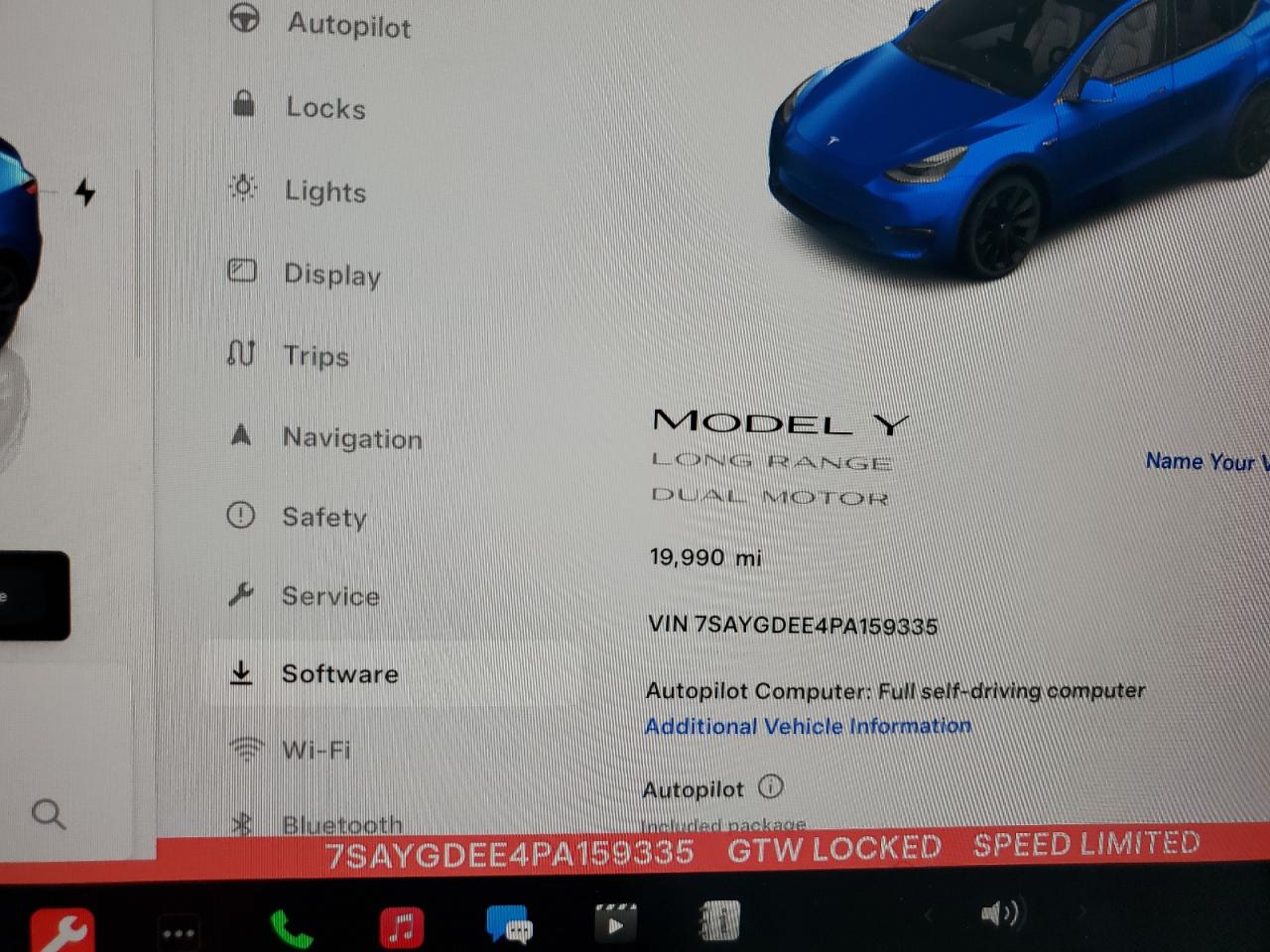 2023 TESLA MODEL Y  VIN:7SAYGDEE4PA159335