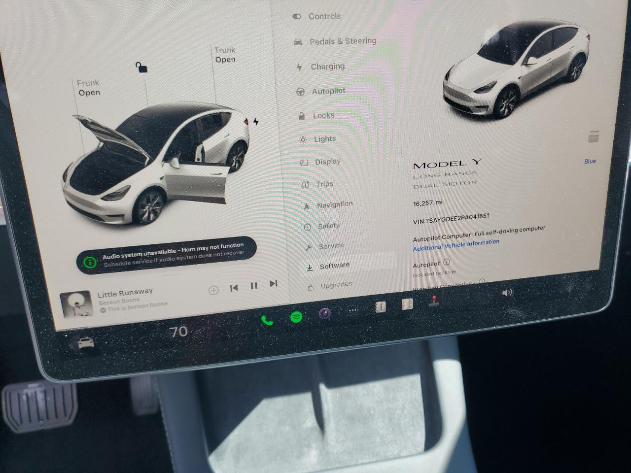 2023 TESLA MODEL Y  VIN:7SAYGDEE2PA041851