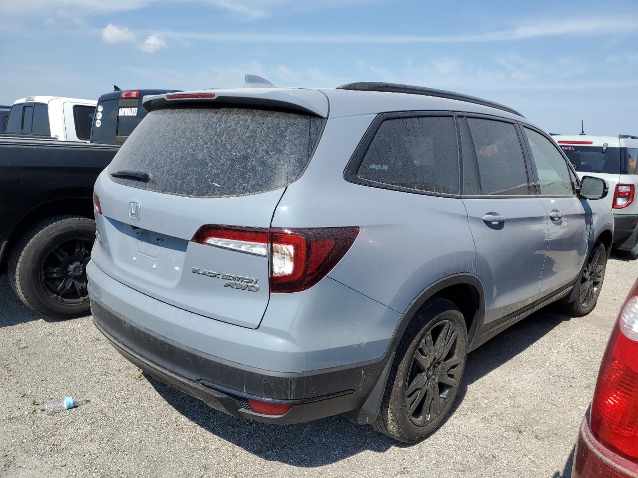 2022 HONDA PILOT BLACK VIN:5FNYF6H77NB032538