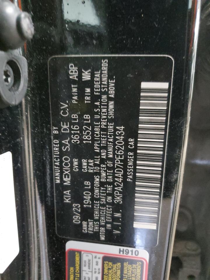 2023 KIA RIO LX VIN:3KPA24AD7PE620434