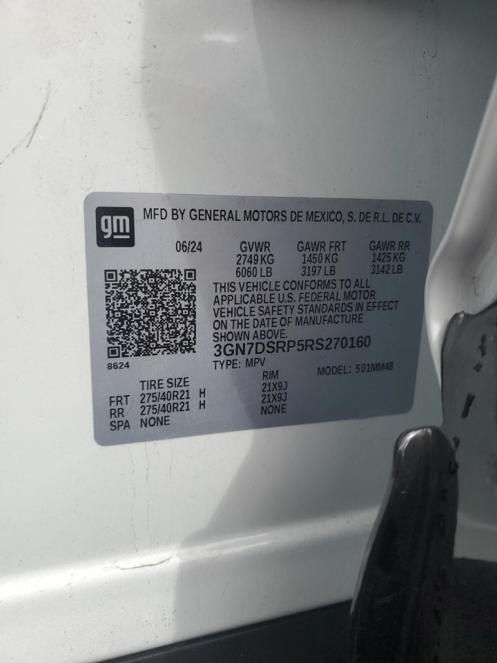 2024 CHEVROLET EQUINOX 2RS VIN:3GN7DSRP5RS270160