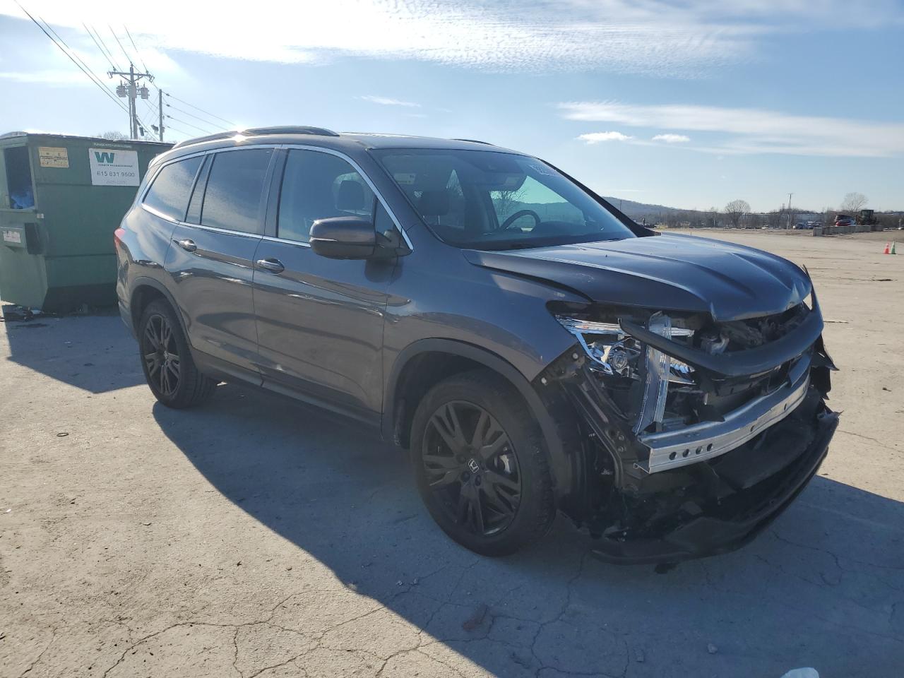 2022 HONDA PILOT SE VIN:5FNYF6H20NB003001