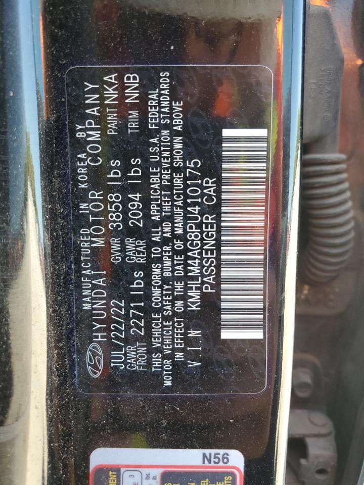 2023 HYUNDAI ELANTRA SEL VIN:KMHLM4AG8PU410175