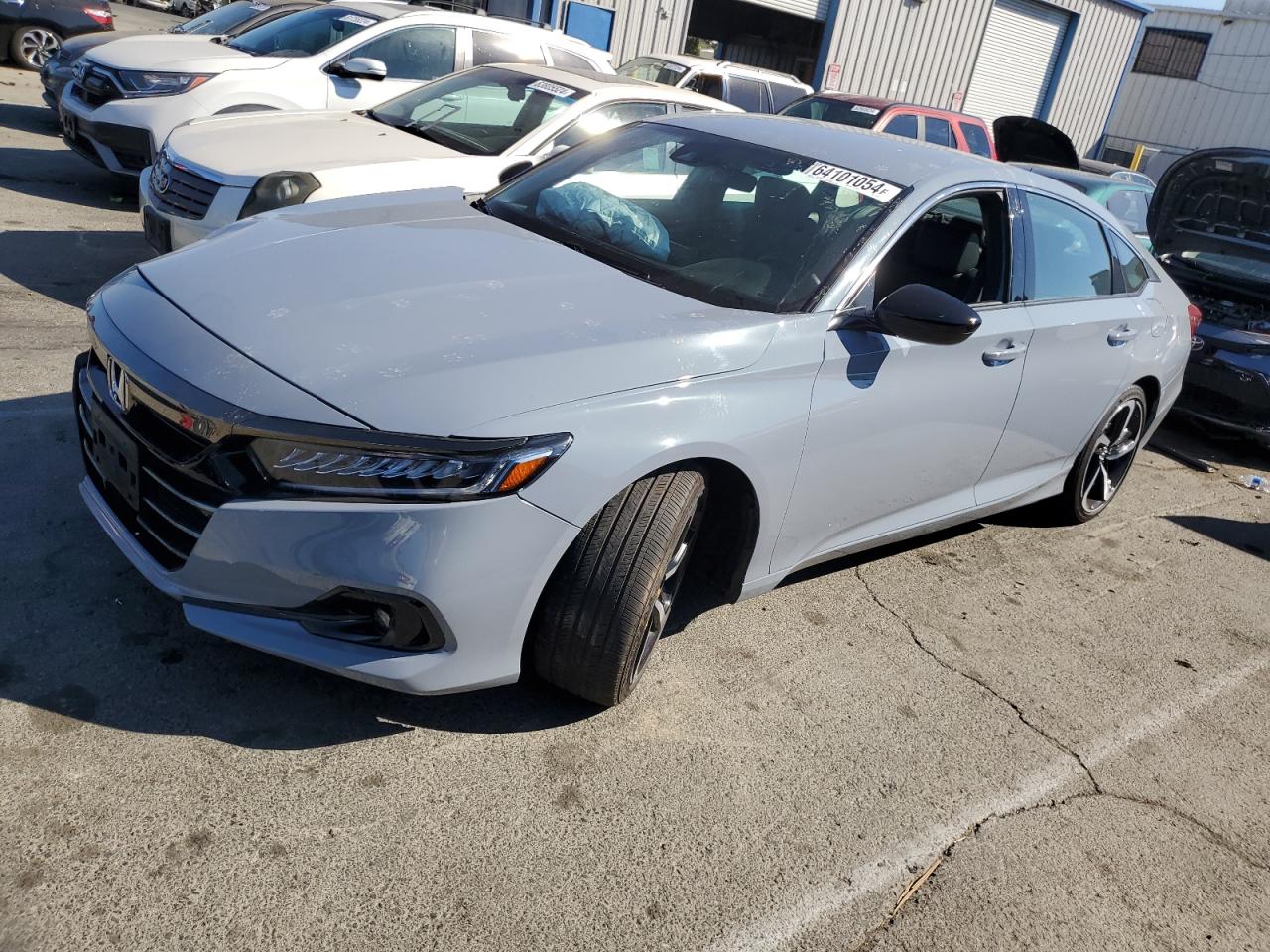 2022 HONDA ACCORD SPORT VIN:1HGCV1F37NA110584