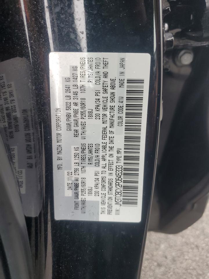 2023 MAZDA CX-9 TOURING VIN:JM3TCBCY2P0645333