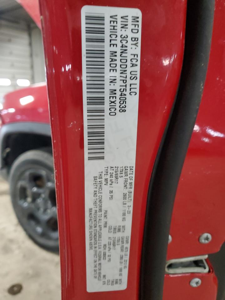 2023 JEEP COMPASS TRAILHAWK VIN:3C4NJDDN7PT540538