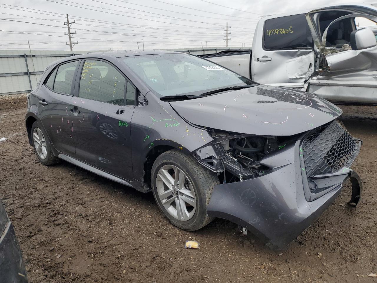 2022 TOYOTA COROLLA SE VIN:JTND4MBE7N3147732