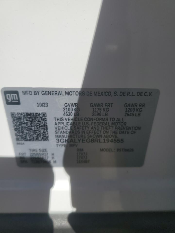 2024 GMC TERRAIN AT4 VIN:3GKALYEG8RL194555