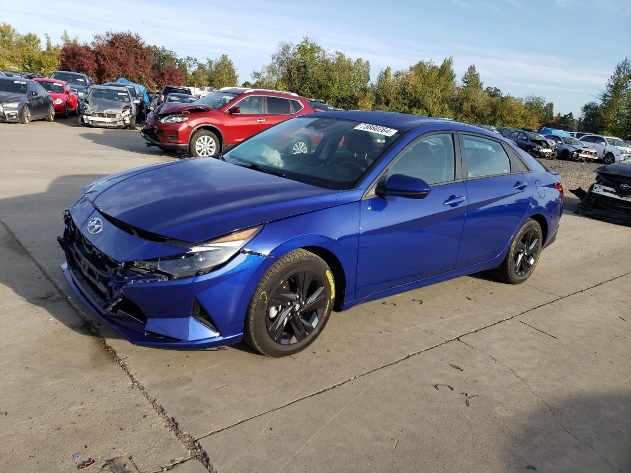 2022 HYUNDAI ELANTRA SEL VIN:5NPLM4AG8NH081876