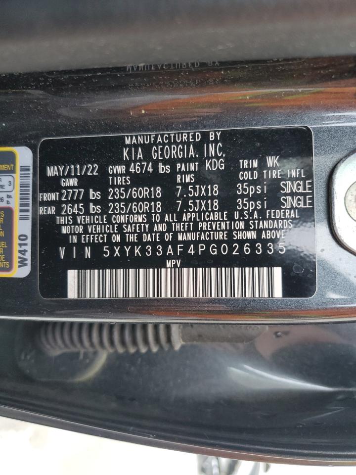 2023 KIA SPORTAGE EX VIN:5XYK33AF4PG026335