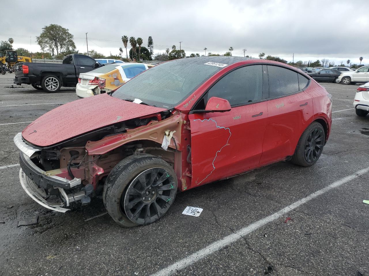 2022 TESLA MODEL Y  VIN:7SAYGAEE6NF348163