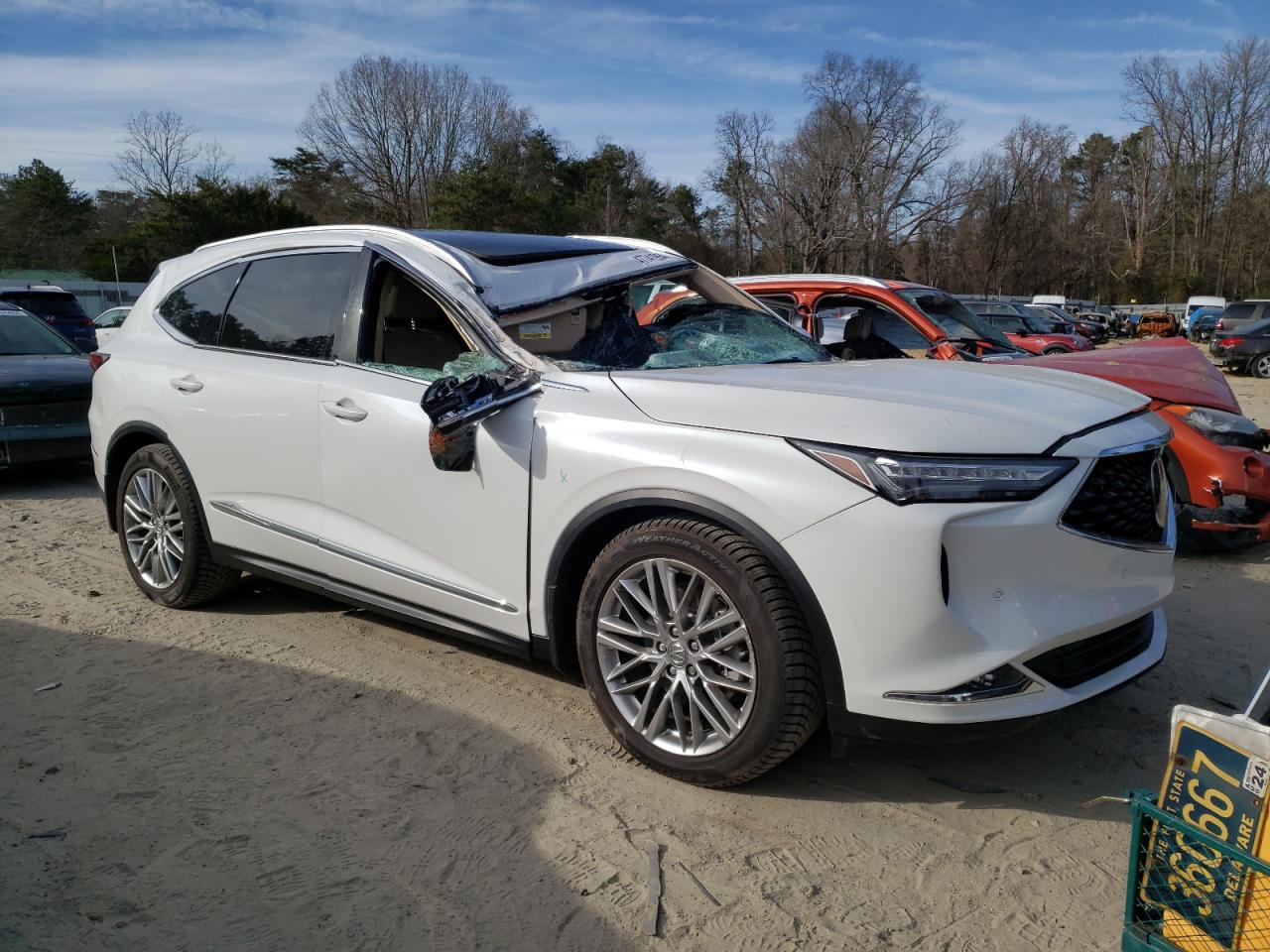 2022 ACURA MDX ADVANCE VIN:5J8YE1H87NL047070