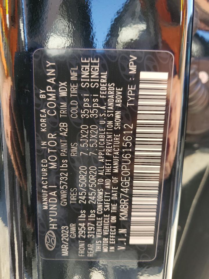 2023 HYUNDAI PALISADE CALLIGRAPHY VIN:KM8R74GE0PU615612