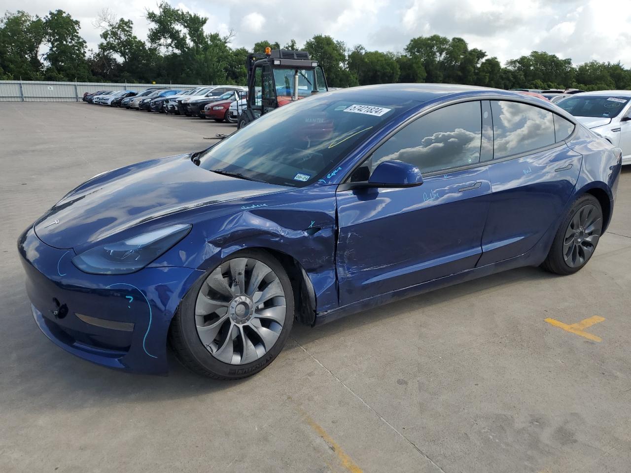 2022 TESLA MODEL 3  VIN:5YJ3E1EAXNF317153