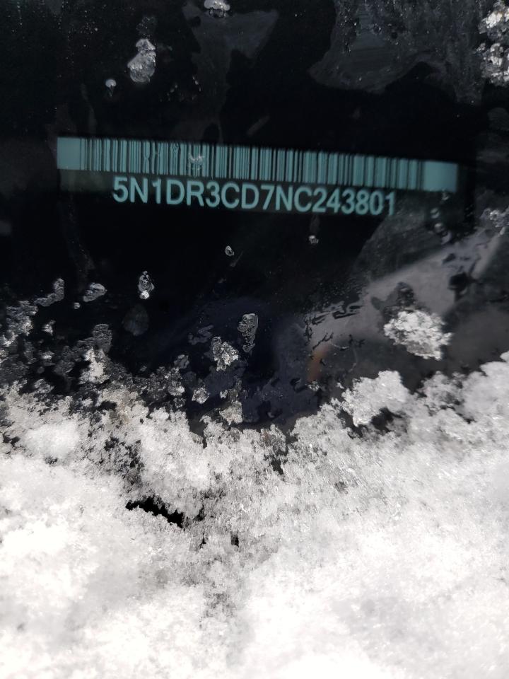 2022 NISSAN PATHFINDER SL VIN:5N1DR3CD7NC243801