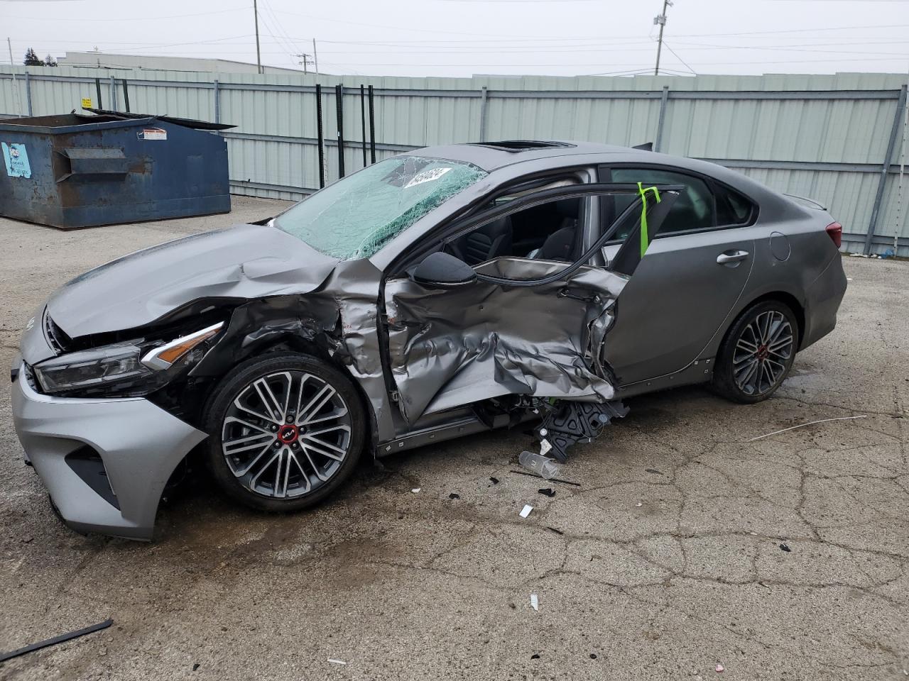2022 KIA FORTE GT VIN:3KPF44AC1NE485536