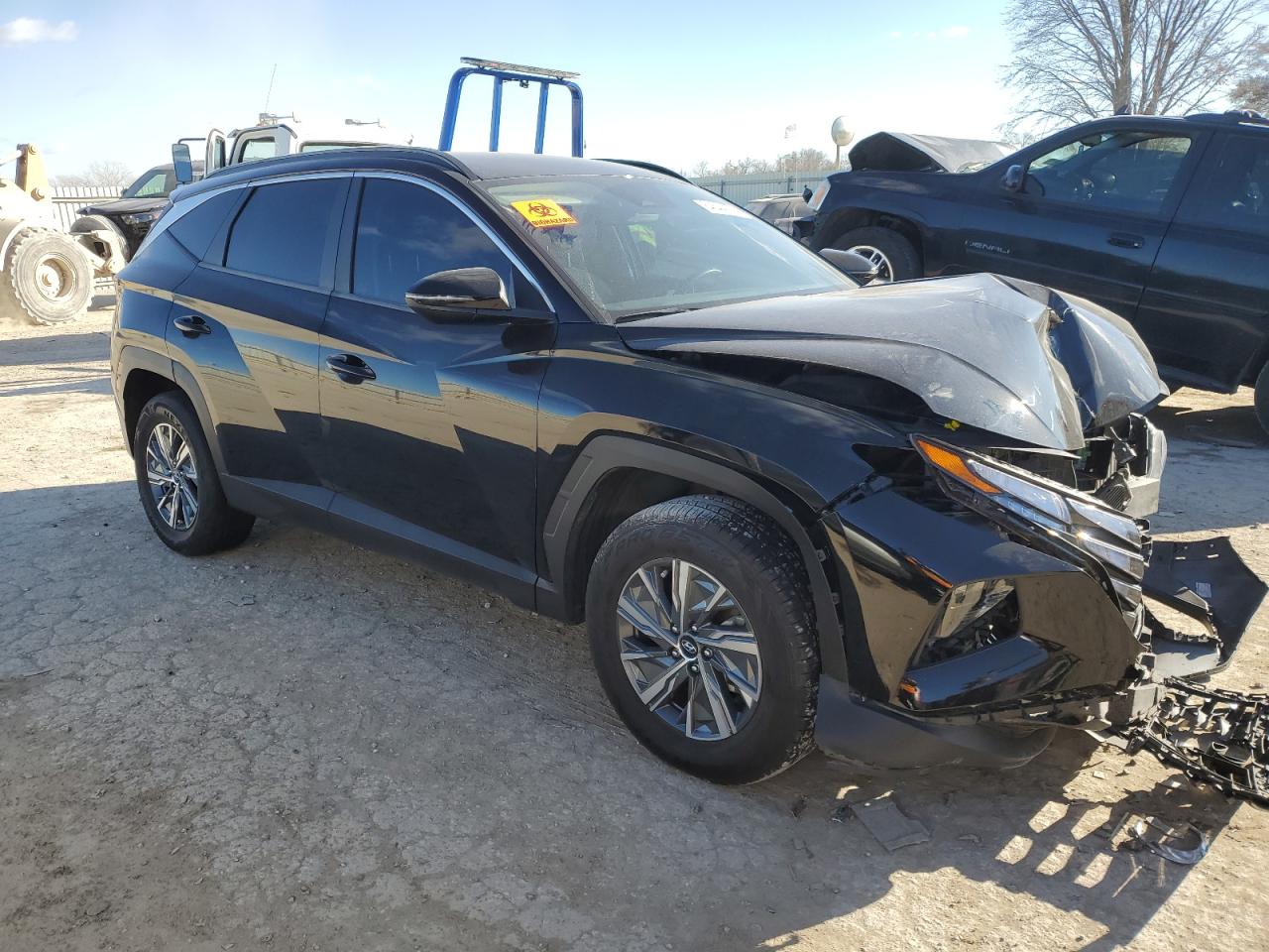 2022 HYUNDAI TUCSON BLUE VIN:KM8JBCA19NU020055