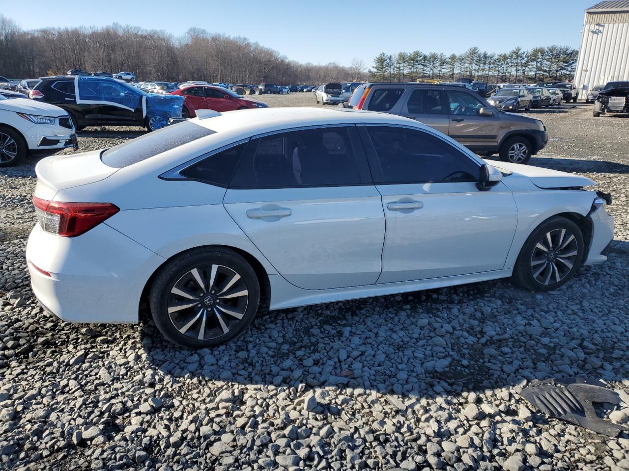 2022 HONDA CIVIC EX VIN:JHMFE1F70NX006528