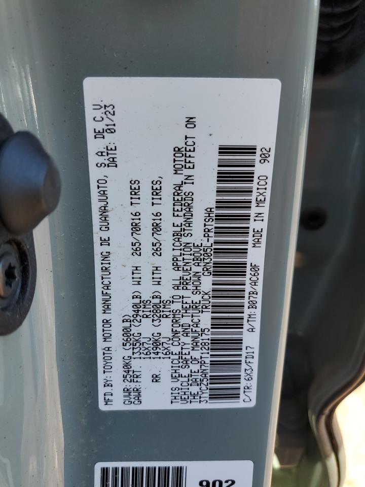 2023 TOYOTA TACOMA DOUBLE CAB VIN:3TYCZ5AN7PT128175