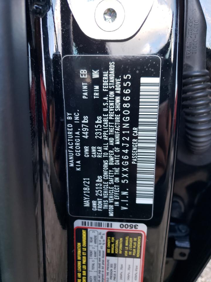 2022 KIA K5 GT LINE VIN:5XXG64J21NG086655