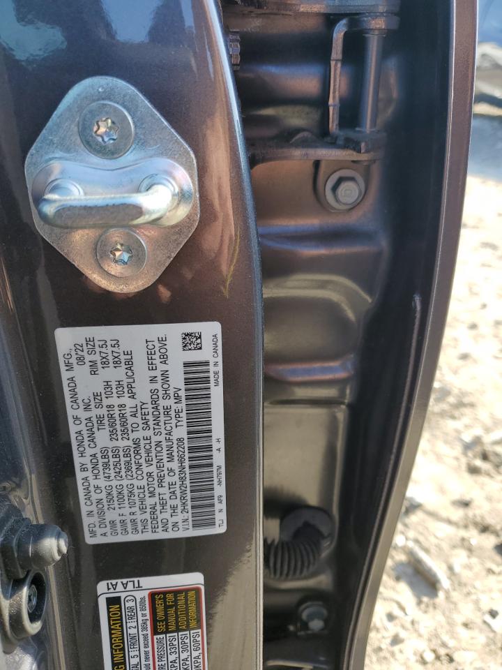 2022 HONDA CR-V EXL VIN:2HKRW2H83NH662208