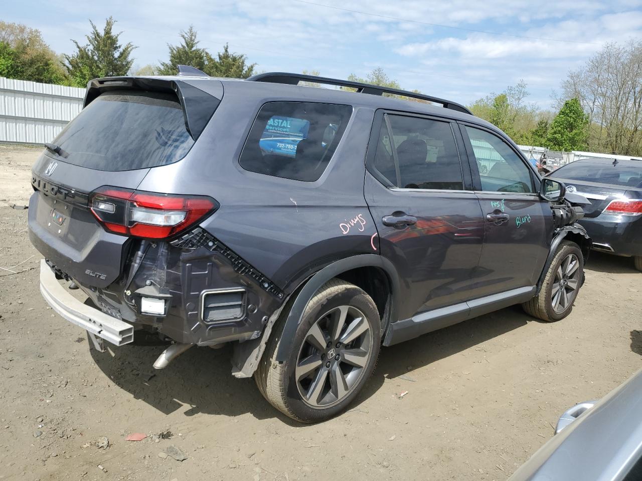 2023 HONDA PILOT ELITE VIN:5FNYG1H81PB021336
