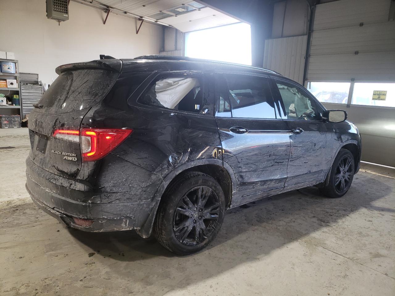 2022 HONDA PILOT BLACK VIN:5FNYF6H72NB029286