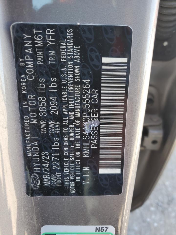 2023 HYUNDAI ELANTRA SEL VIN:KMHLS4AG0PU555264